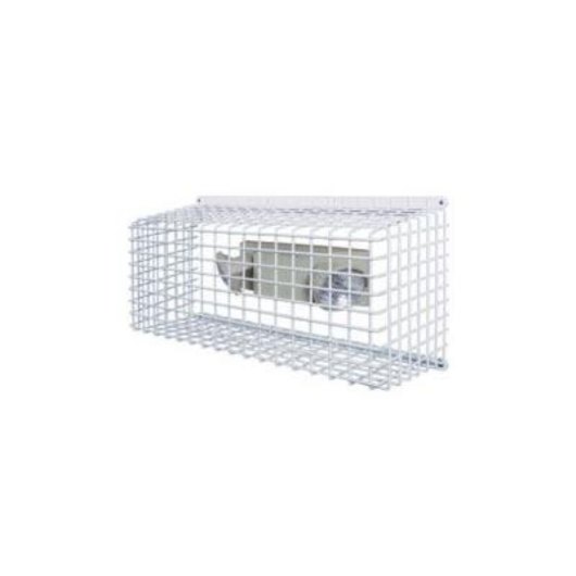 Front view of the sti 9649 vandal cage showing the protective metal grid structure