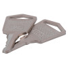 angled pair of alert point replacement master keys showing metal texture and key notches