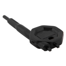 alert point replacement reset key shown angled up with black plastic body and hexagonal head