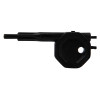 front view of a black alert point replacement reset key with an octagonal grip and extended shaft