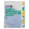 aed responder kit showing a sealed packet of large powder free examination gloves made from nitrile