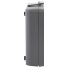 Side view of the zoll aed 3 defibrillator battery pack showing its profile and shape