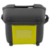 Back view of the zoll aed 3 carry case showing the back pocket and fastening details