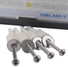 Fixings included with the zoll aed 3 defibrillator wall mounted bracket shown close up