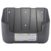 Front view of the zoll aed 3 defibrillator wall mounted bracket showing the holder with label panel visible