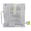 Back view of zoll aed plus cprd padz package showing instructions and connector plug
