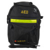 defibtech lifeline aed auto defibrillator soft carry case shown closed with shoulder strap and front pockets visible