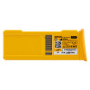 defibtech lifeline aed auto high capacity battery shown from the front with labels and connection contacts visible