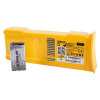 defibtech lifeline aed auto standard battery showing yellow battery pack and small silver Ultralife battery side by side