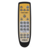 defibtech lifeline aed trainer unit remote with numbered and function buttons on a yellow and black casing