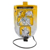 defibtech lifeline semi automatic defibrillator replacement adult electrode pads with cartoon style usage instructions