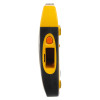 Side view of the defibtech lifeline semi automatic defibrillator with 5 year battery showing buttons and casing details