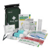 Contents of the st john universal kit including bandages plasters wipes face shield and other first aid items