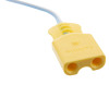 Yellow connector for Philips Heartstart FR2 trainer 2 defibrillator adult training pads with attached blue cable