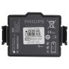 Front view of the philips heartstart fr3 battery showing labels and safety symbols
