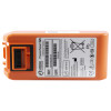 Back view of the cardiac science powerheart g5 4 year battery showing label and connector details