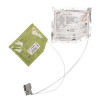 Back of cardiac science powerheart g5 adult defibrillator pads showing two connected adhesive pads with cables