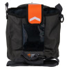 Cardiac Science Powerheart G5 carry sleeve in black with orange tab and attached carry strap