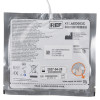 Back of cardiac science powerheart g5 paediatric defibrillator pads package with labels and instructions visible