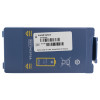 philips heartstart blue battery pack with label and safety symbols visible