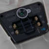 Close up of the sensor component on the laerdal little anne training manikin with bag dark skin