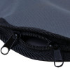 Close-up of the zips on the laerdal little anne training manikin with bag dark skin cover