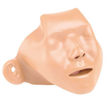 light skin replacement face rubber mask for a training manikin