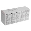 st john ambulance manikin wipes 50 pack box showing the back with text and instructions on a white background