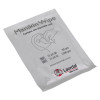 Single St John Ambulance manikin wipe in its sealed white packet with black text and a red Laerdal logo