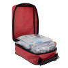 Open tourni key showing red case with medical supplies inside