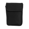 St John personal issue kit bag in black fabric shown from the front with flap closed