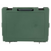 Back view of the St John Ambulance large workplace first aid kit in a green hard plastic case