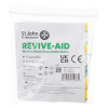 st john ambulance bs8599 1 compliant workplace first aid kit showing a small sealed revive aid mouth to mouth resuscitation device packaging