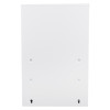 st john ambulance first aid cabinet with key showing the plain back panel with keyholes and screw points