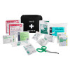 Contents of st john vehicle first aid kit medium including bandages, gloves, scissors, dressings and burnshield packs