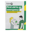 St john ambulance first aid kit travel zenith pouch booklet showing first aid in an emergency advice with illustration of two people