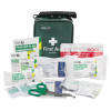 st john ambulance first aid kit travel zenith pouch contents including dressings plasters scissors and cleansing wipes