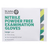 Pair of nitrile powder free examination gloves shown on St John Ambulance first aid kit travel zenith pouch packaging