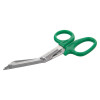 Pair of green-handled scissors shown on their own from the st john ambulance first aid kit travel zenith pouch