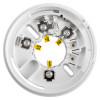 rafiki twinflex multipoint asd detector sounder strobe base plate showing screw terminals and label markings