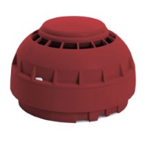Front view of the rafiki twinflex hatari sounder red showing its rounded design and vents