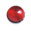 front view of twinflex flashpoint dome shaped showing a red circular dome with a textured surface
