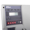 Closeup display of the rafiki twinflex pro 2 fire alarm panel 2 zone showing buttons and indicator lights