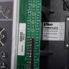 closeup of internals showing circuit board and label of rafiki twinflex pro 2 fire alarm panel 2 zone