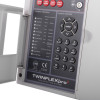 twinflex pro 4 zone panel showing power supply buttons and control keypad with indicator lights