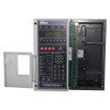 Internal power supply and control panel of the twinflex pro 4 zone panel with open door showing circuit board and buttons