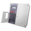 rafiki twinflex pro 2 fire alarm panel with angled door open showing control buttons and display panel