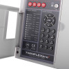 Closeup of buttons on rafiki twinflex pro 2 fire alarm panel 8 zone showing keypad and control indicators