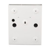 Back view of the 12v 1 amp power supply unit showing mounting points and connection openings