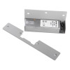 access control rim electric release strike kit showing two metal components on a white background